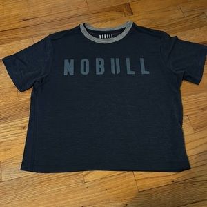 NOBULL workout crop box tee. Navy blue. Size small.